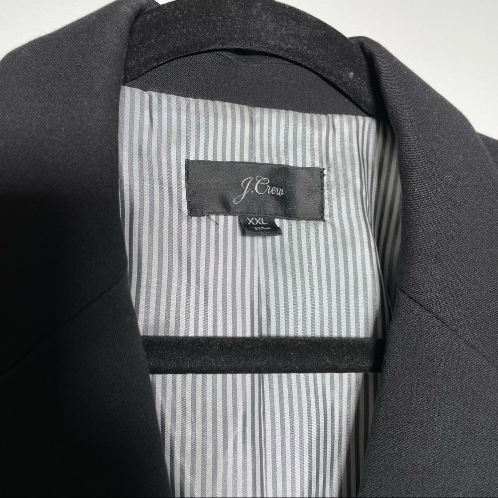 J. Crew Schoolboy Notch Lapel Fully Lined Button Front Blazer In Black Size XXL - Picture 4 of 9